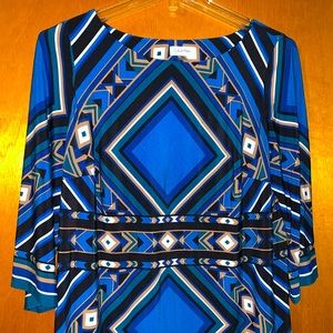 Calvin Klein Patterned Shift Dress